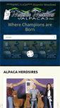 Mobile Screenshot of majesticmeadowsalpacas.com